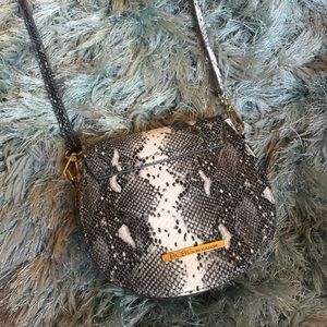 BCBGeneration snake skin print satchel